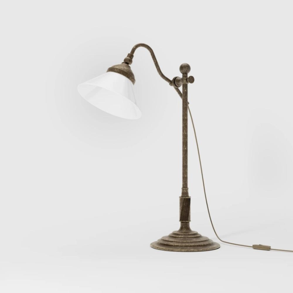 klasicke sklenene buras stolna lampa antikovana mosadz rustikalna mediteranska pisaci stol osvetlenie nocny stolik spalnova lampa.jpg